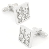 Cheerful Skulls in a Square Cufflinks Novelty Cufflinks Clinks Australia Cheerful Skulls in a Square Cufflinks