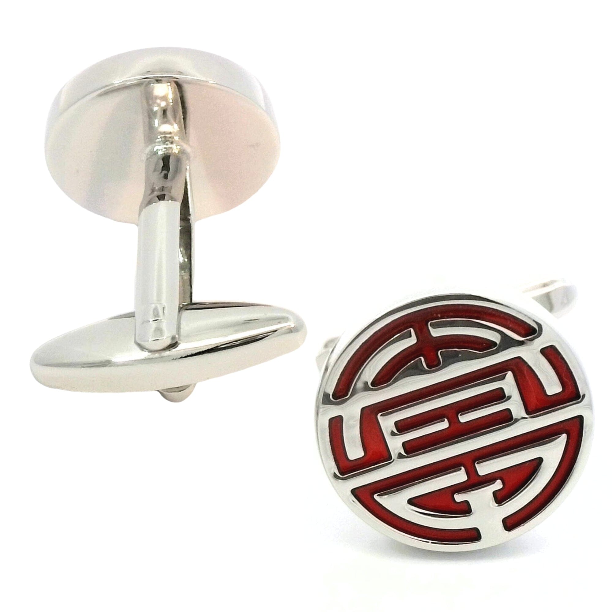Chinese Longevity Symbol Cufflinks Novelty Cufflinks Clinks Australia