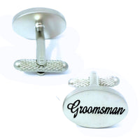 Groomsman Script Wedding Cufflinks