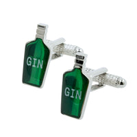 Gin Bottle Cufflinks Novelty Cufflinks Clinks-com-au