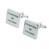 I'd Rather Be Cycling Cufflinks Novelty Cufflinks Clinks Australia