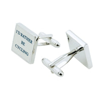 I'd Rather Be Cycling Cufflinks Novelty Cufflinks Clinks Australia