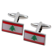Flag of Lebanon Cufflinks Novelty Cufflinks Clinks