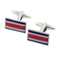 Flag of Costa Rica Cufflinks Novelty Cufflinks Clinks
