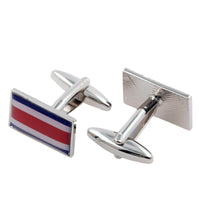 Flag of Costa Rica Cufflinks Novelty Cufflinks Clinks