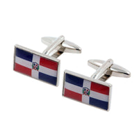 Flag of Dominican Republic Cufflinks Novelty Cufflinks Clinks