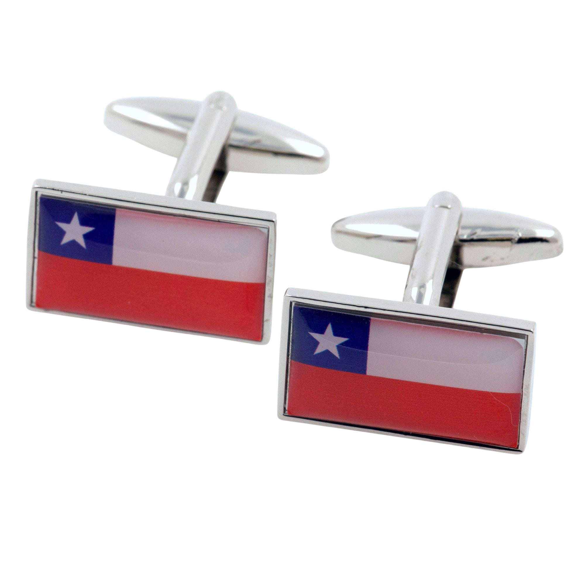 Flag of Chile Cufflinks Novelty Cufflinks Clinks