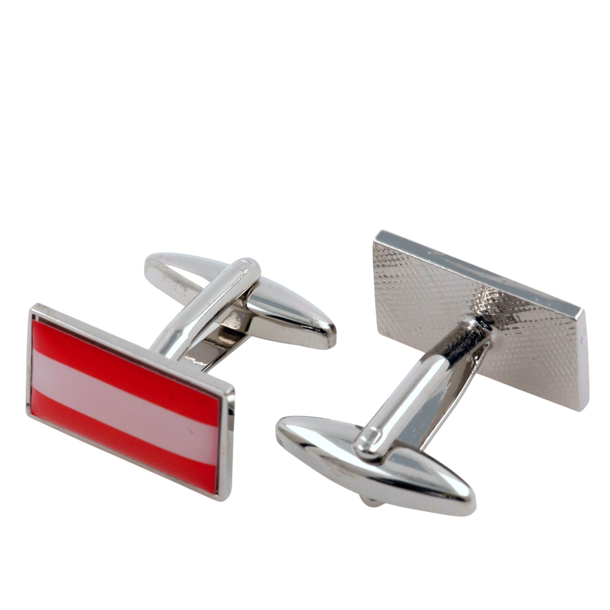 Flag of Austria Cufflinks Novelty Cufflinks Clinks