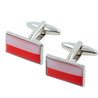 Flag of Poland Cufflinks Novelty Cufflinks Clinks