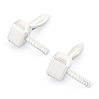 Thor Style Hammer Cufflinks Silver Novelty Cufflinks Clinks Australia