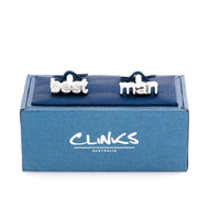 Best Man cut-out style Wedding Cufflinks Wedding Cufflinks Clinks Australia