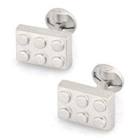 Silver Building Block Cufflinks Novelty Cufflinks Clinks Australia Silver Building Block Cufflinks