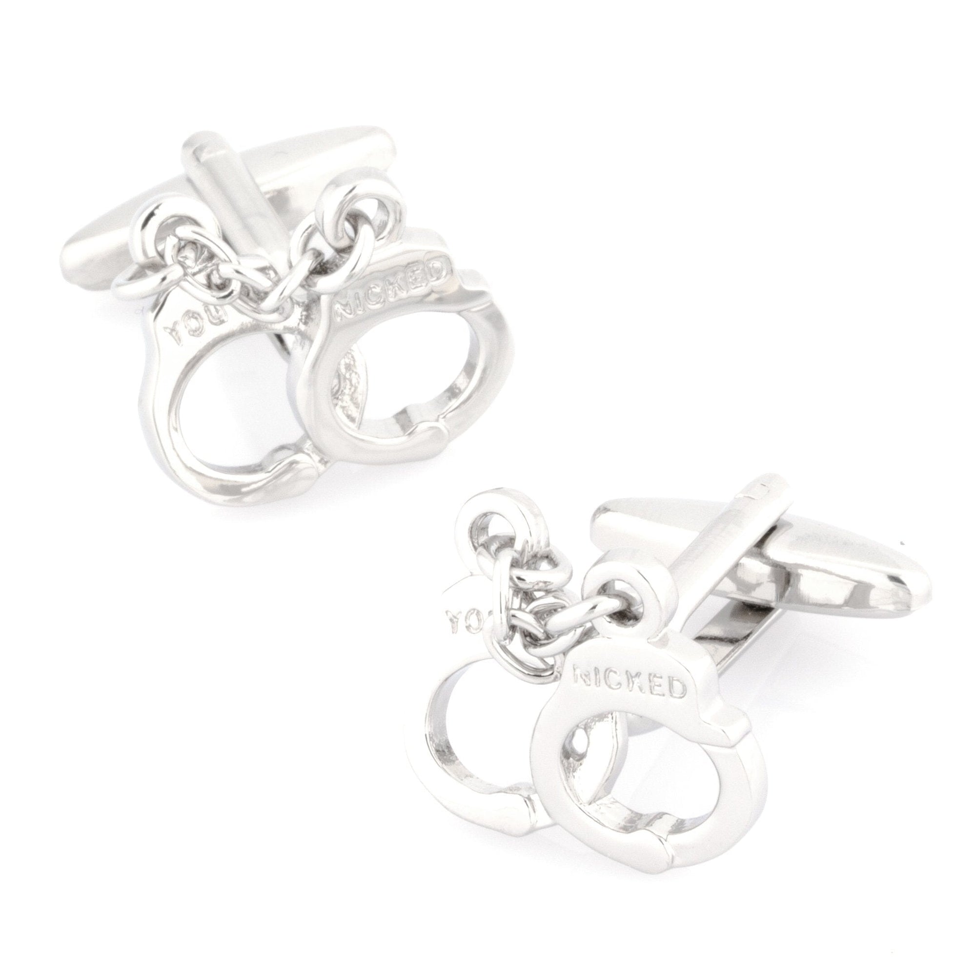 Silver Handcuff Cufflinks Novelty Cufflinks Clinks Australia Silver Handcuff Cufflinks