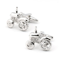 Silver Tractor Cufflinks Novelty Cufflinks Clinks Australia