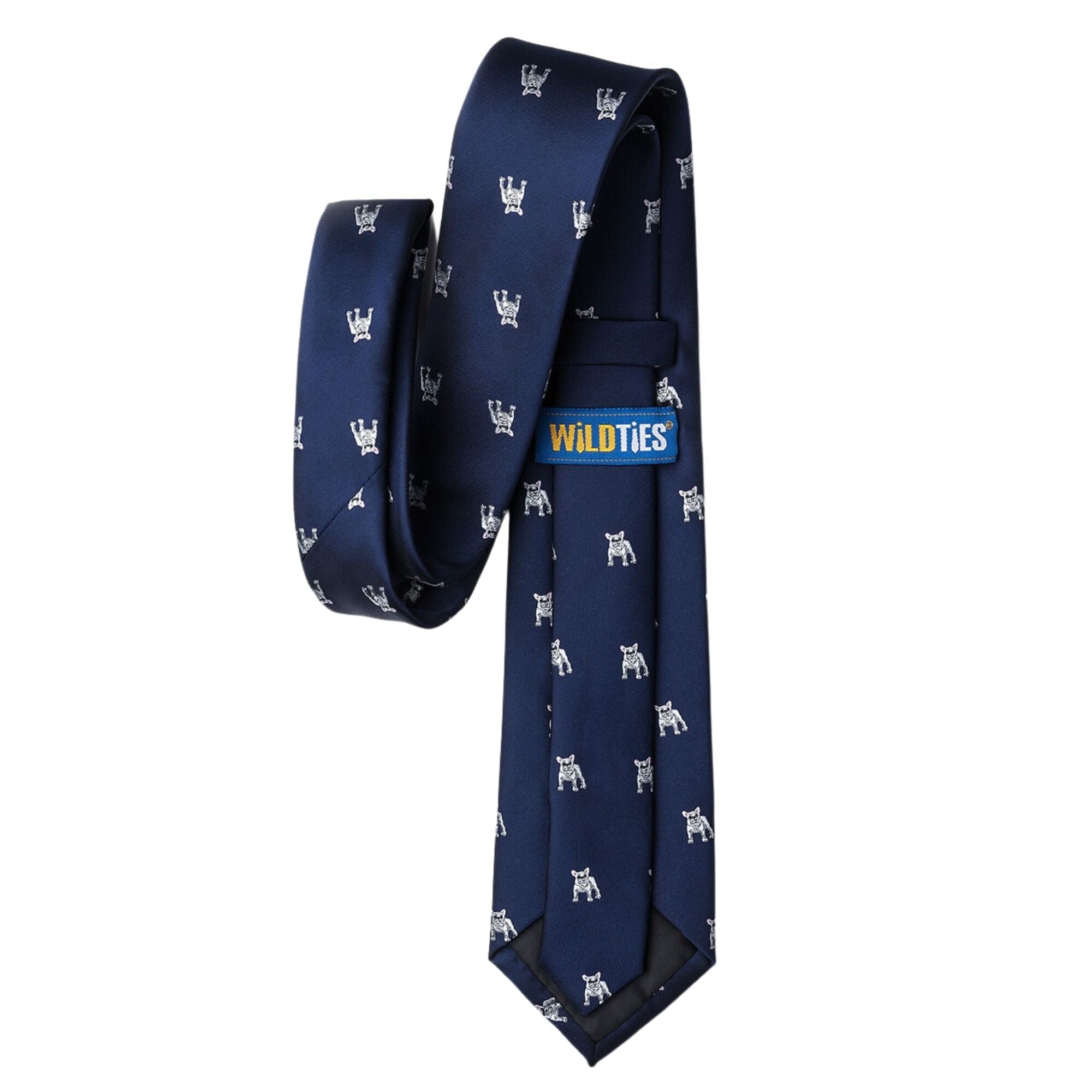 French Bulldog Skinny Tie Ties Clinks Australia