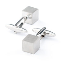 Silver Cube Cufflinks Classic & Modern Cufflinks Clinks Australia