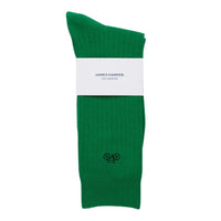 Green Ribbed Socks Socks Clinks