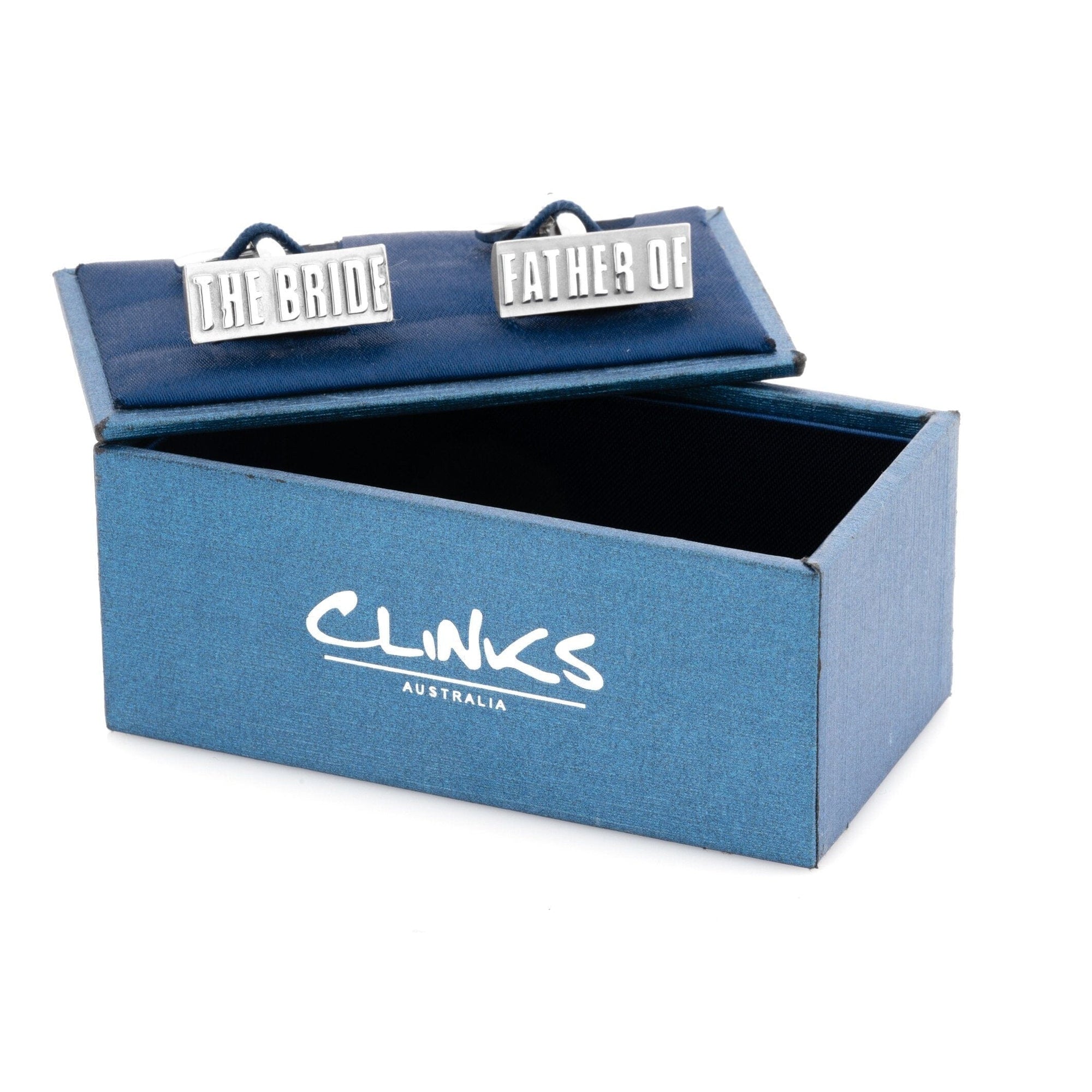 Father of the Bride Raised Lettering Wedding Cufflinks Wedding Cufflinks Clinks Australia