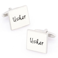 Usher White Cufflinks Wedding Cufflinks Clinks Australia Usher White Cufflinks