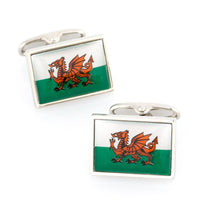 Flag of Wales Cufflinks Novelty Cufflinks Clinks Australia