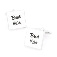 Best Man White Wedding Cufflinks Wedding Cufflinks Clinks Australia