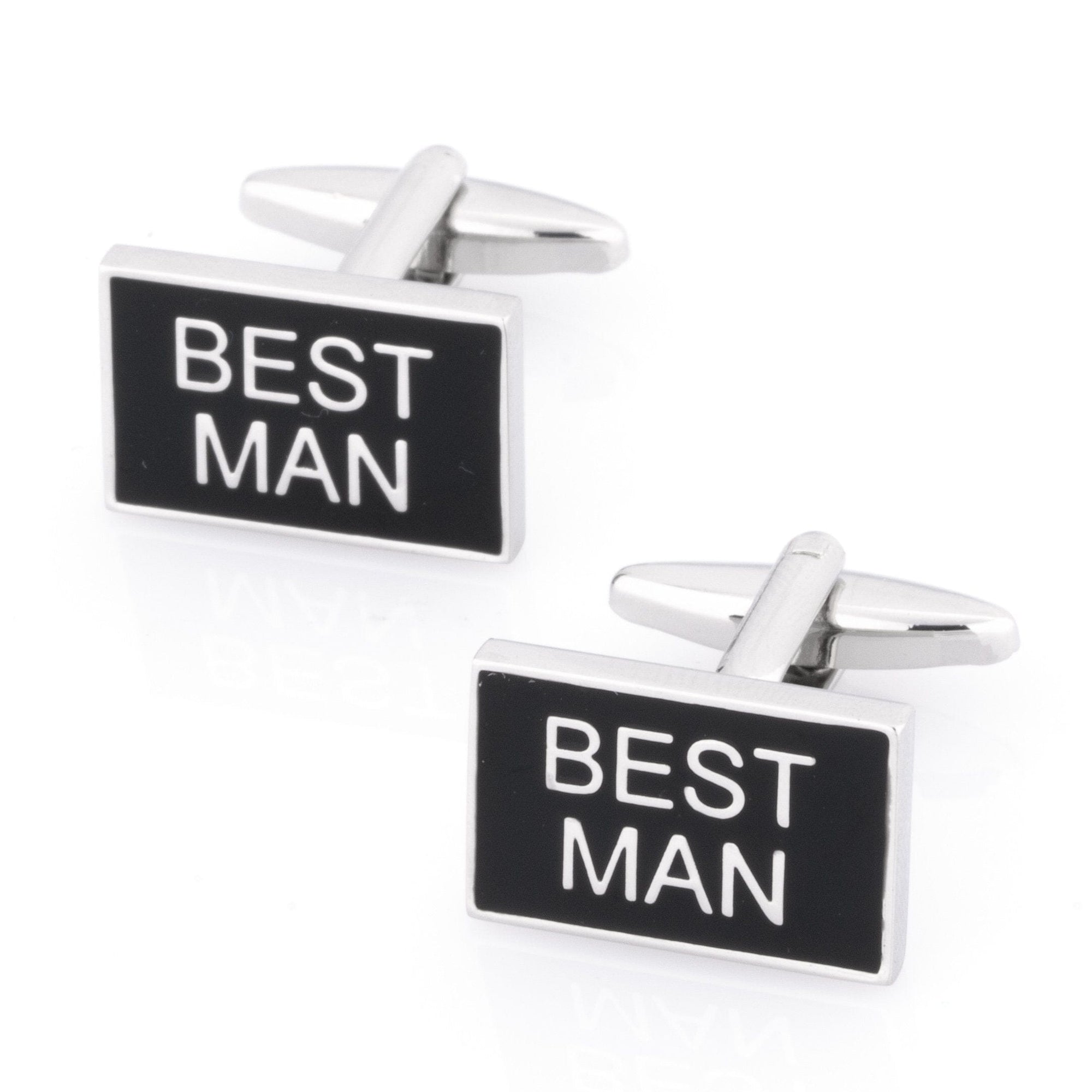 Best Man Black and Silver Wedding Cufflinks Wedding Cufflinks Clinks Australia