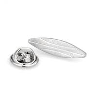 Silver Surfboard Lapel Pin Lapel Pin Clinks Default