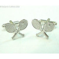 Crossed Tennis Racquet Cufflinks Novelty Cufflinks Clinks Australia Crossed Tennis Racquet Cufflinks