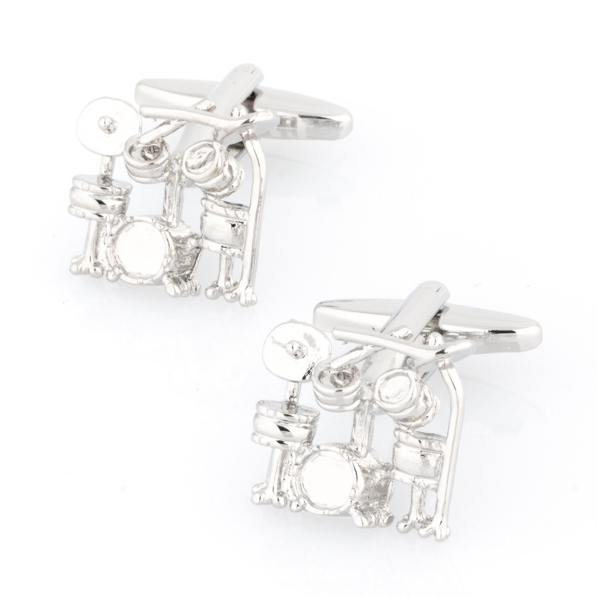 Silver Drum Kit Cufflinks Novelty Cufflinks Clinks Australia