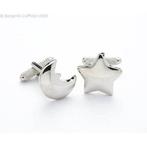 Star & Moon Cufflinks Default Clinks Australia Star & Moon Cufflinks