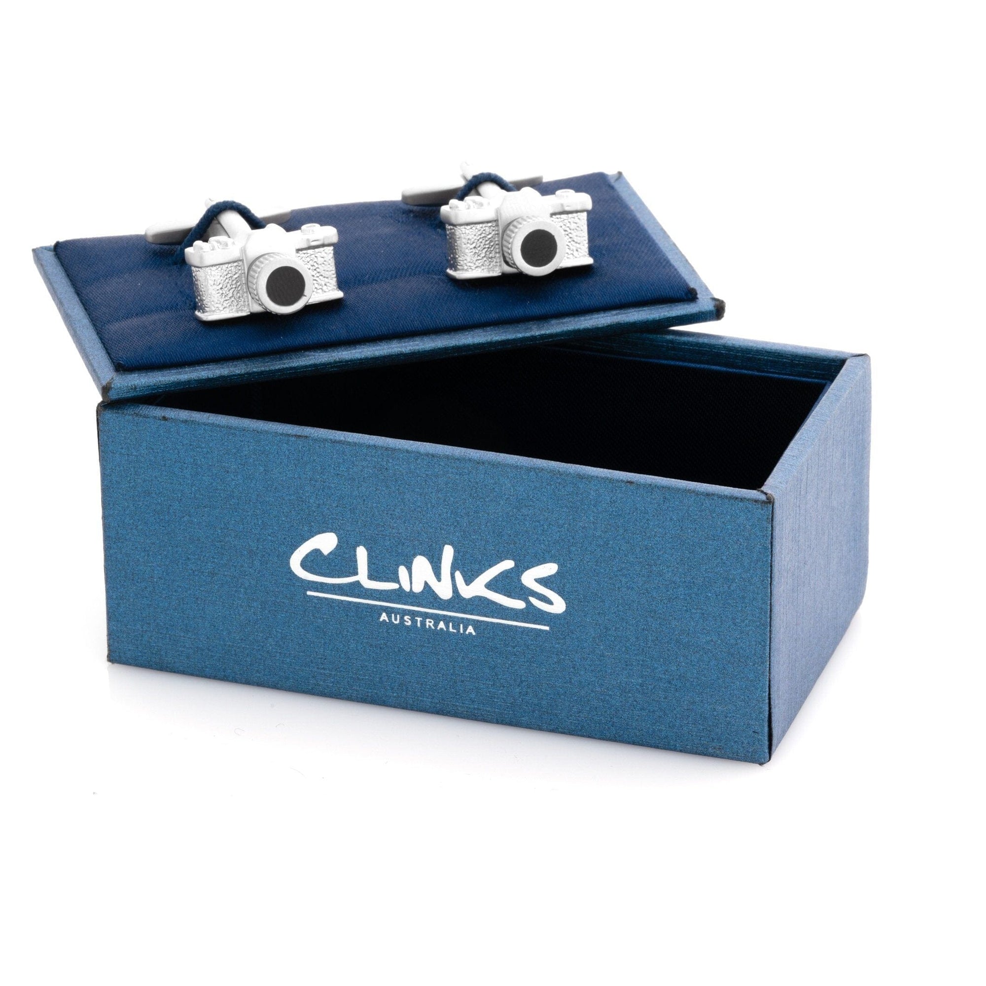 Say Cheese Silver Camera Cufflinks Novelty Cufflinks Clinks Australia