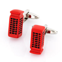 Red "London" Phone Booth Cufflinks Novelty Cufflinks Clinks Australia