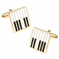 Gold Piano Key Cufflinks Novelty Cufflinks Clinks Australia Default