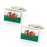Flag of Wales Cufflinks Novelty Cufflinks Clinks Australia Flag of Wales Cufflinks