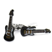 Black Electric Guitar Cufflinks Novelty Cufflinks Clinks Australia