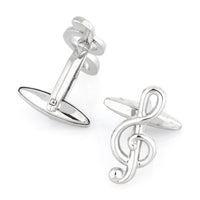 Treble Clef Silver Cufflinks Novelty Cufflinks Clinks Australia