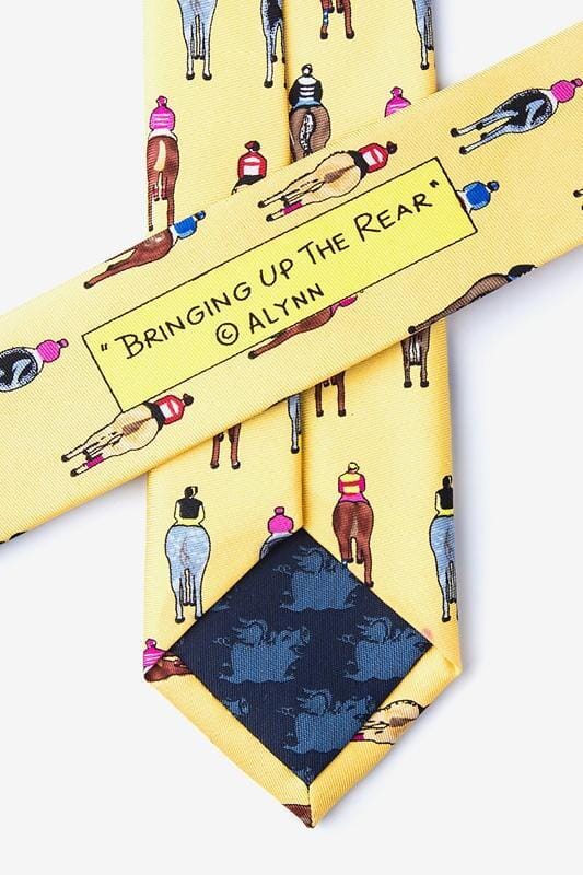 Bringing Up the Rear Yellow Skinny Tie Ties Clinks