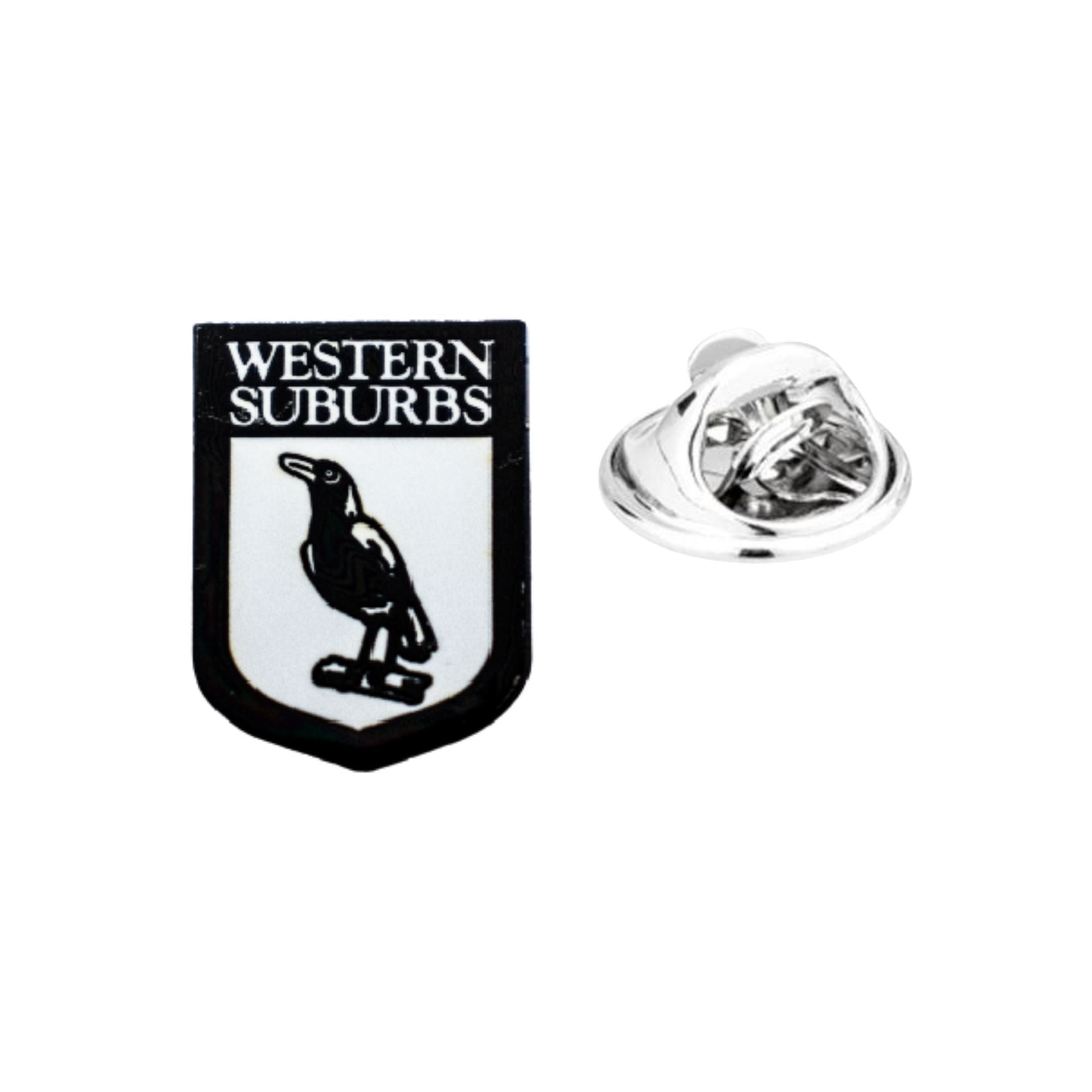 Western Suburbs Magpies Logo NRL Pin Lapel Pin Clinks Australia Default