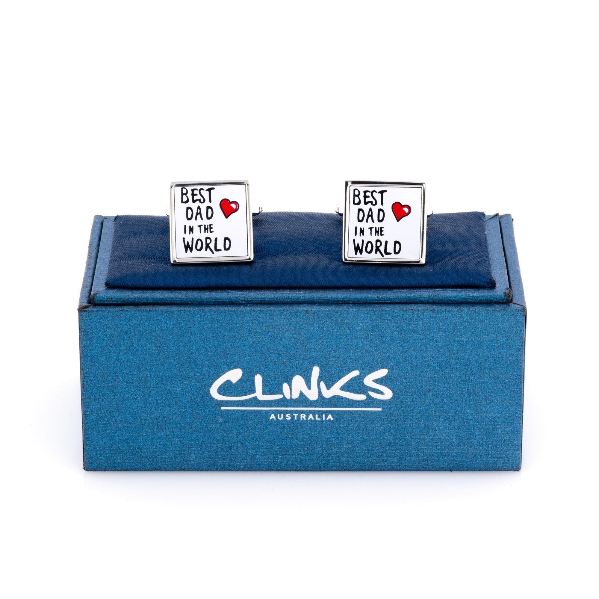 Best Dad in the World Cufflinks Novelty Cufflinks Clinks Australia