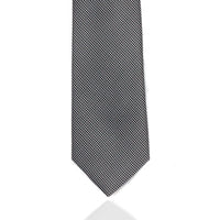 Silver and Black Weave MF Tie Ties Cuffed.com.au