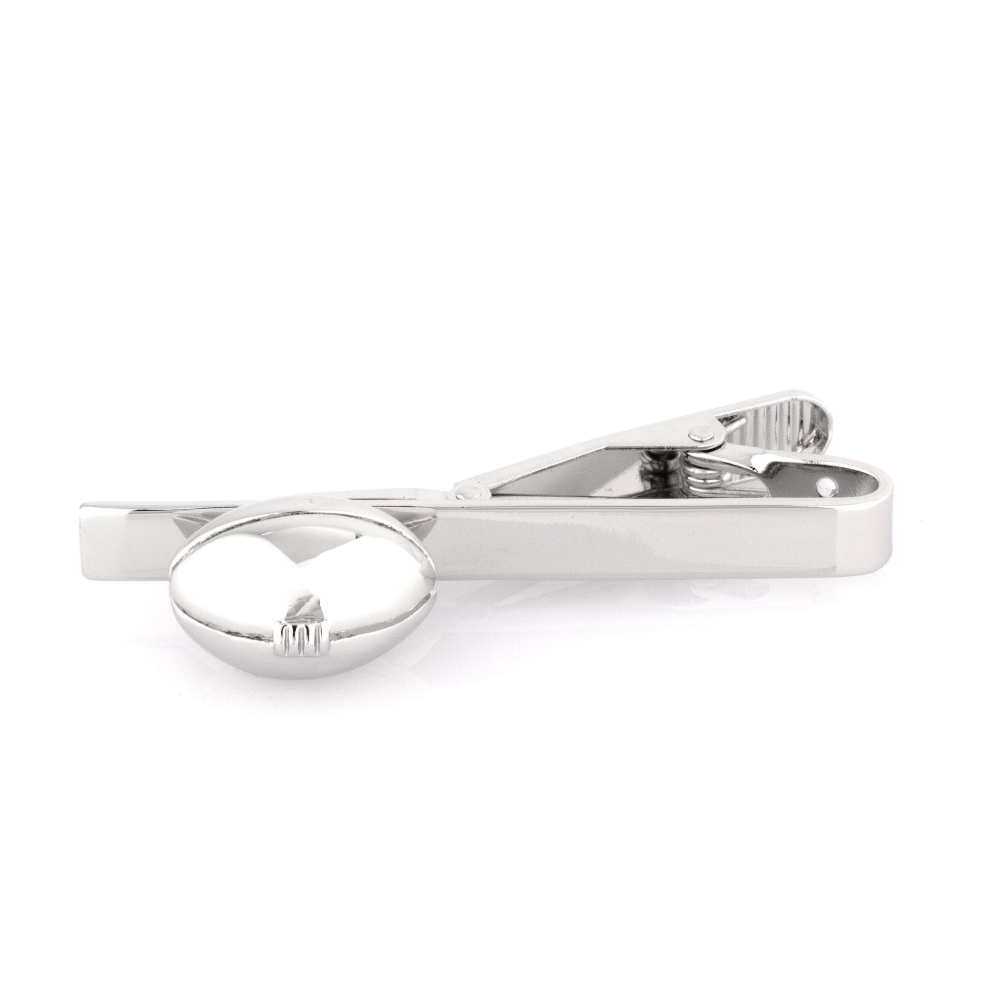 Footy Rugby Ball Tie Clip Tie Bars Clinks