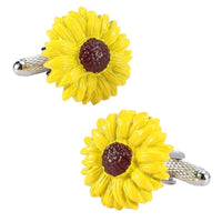 Sunflower Cufflinks Novelty Cufflinks Clinks Australia Sunflower Cufflinks