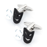 Black and White Mask Cufflinks Novelty Cufflinks Clinks Australia