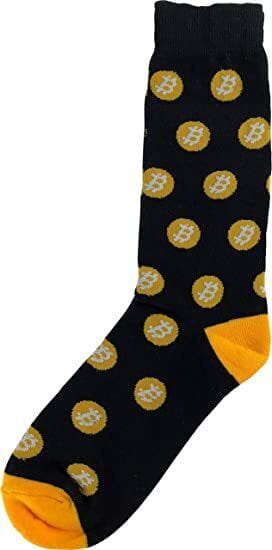 Bitcoin Sock in Black Socks Alynn
