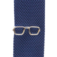 Silver Spectacles Tie Clip Tie Bars Clinks