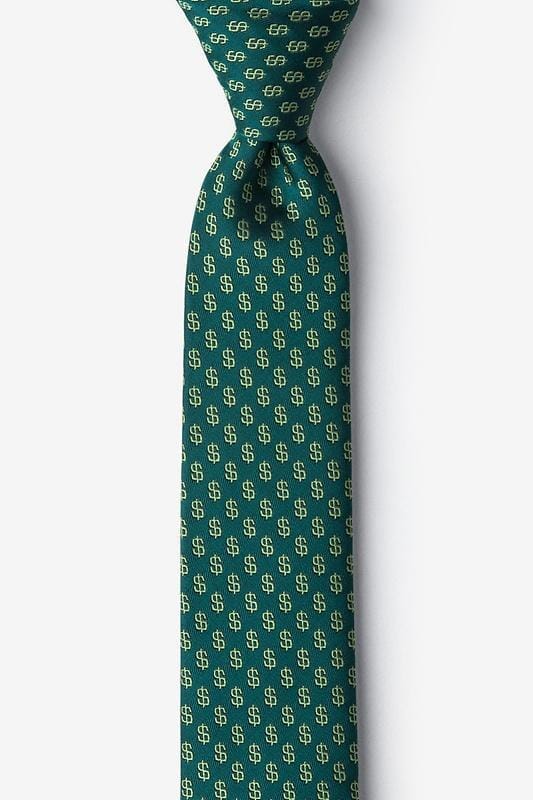 Dollar Signs Skinny Tie Ties Clinks Australia