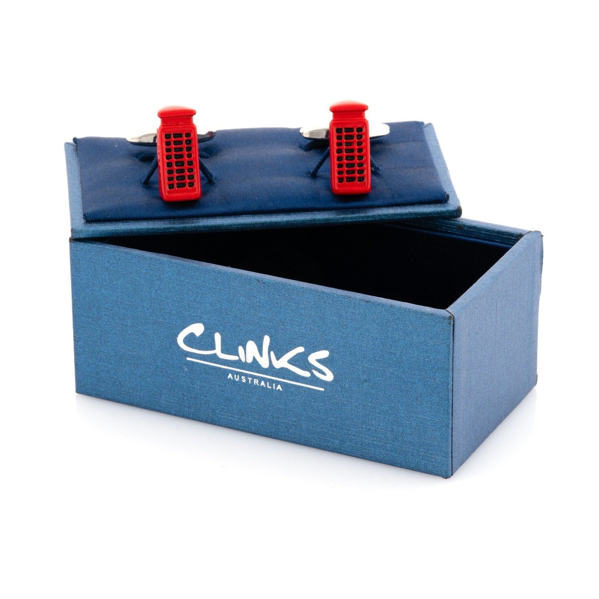 Red "London" Phone Booth Cufflinks Novelty Cufflinks Clinks Australia