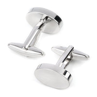Oval Silver Engravable Cufflinks Engraving Cufflinks Clinks Australia