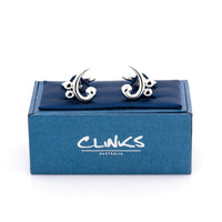 Bass Clef Silver Cufflinks Silver Cufflinks Clinks Australia