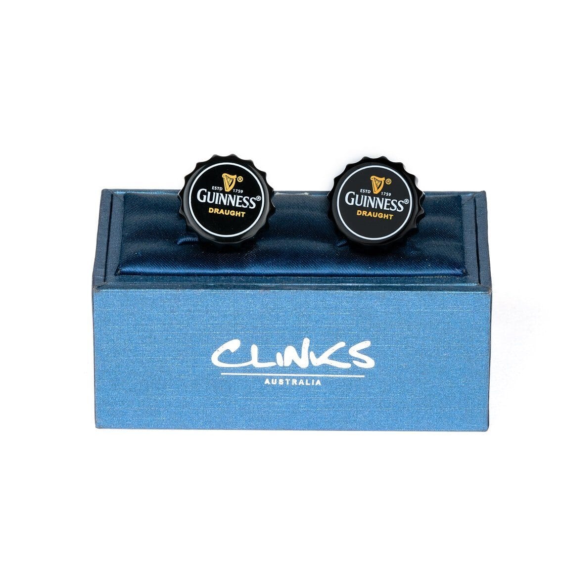 Black Guinness Beer Cap Cufflinks Novelty Cufflinks Clinks Australia
